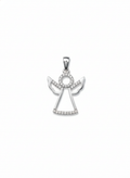 Dije de Ángel en Plata .925 con Circonias
